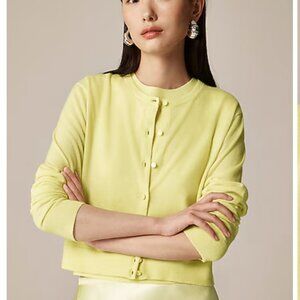 NWT J.Crew Embroidered Oversized Button-Up Shirt Sz M Pale Flax